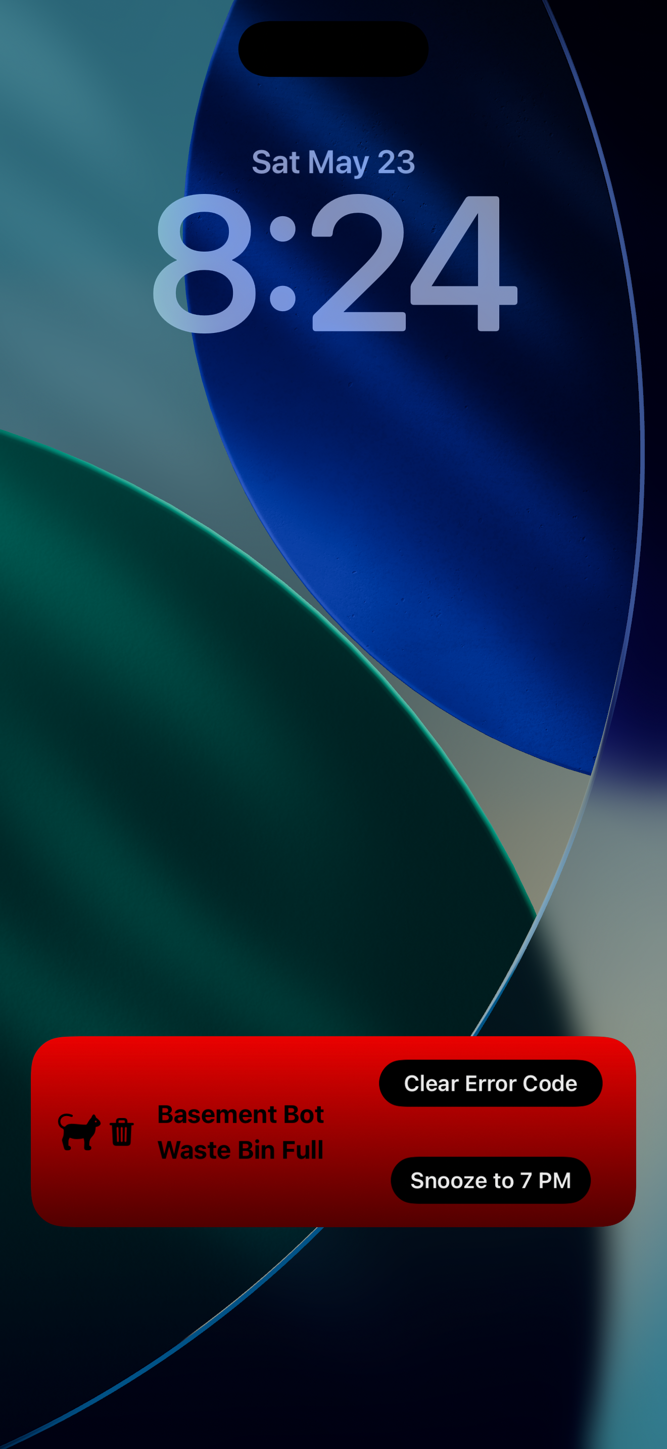 Live activity lock screen badge screenshot